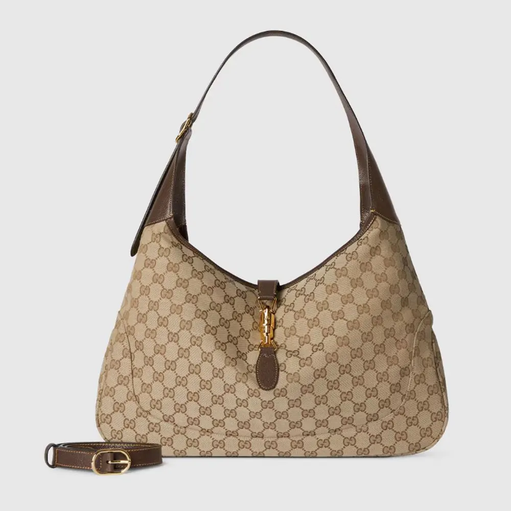 Gucci Unisex Jackie 1961 Large Crossbody Bag-Dark Brown 863279FAFV2