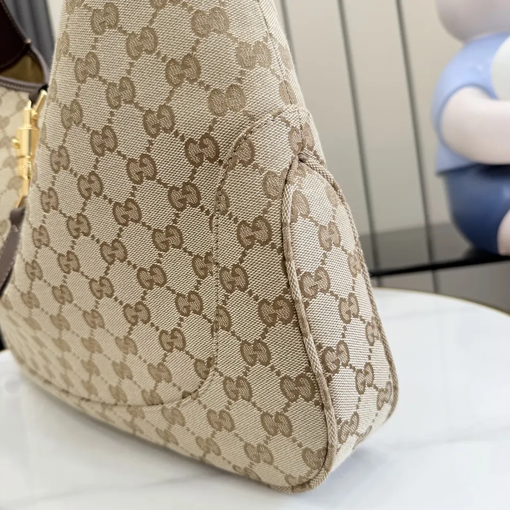Gucci Unisex Jackie 1961 Large Crossbody Bag-Dark Brown 863279FAFV2