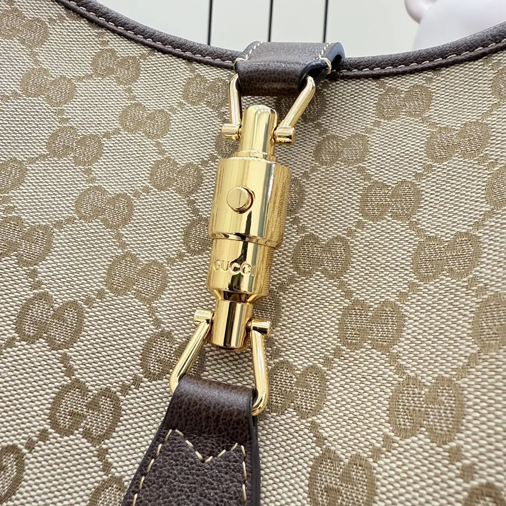 Gucci Unisex Jackie 1961 Large Crossbody Bag-Dark Brown 863279FAFV2