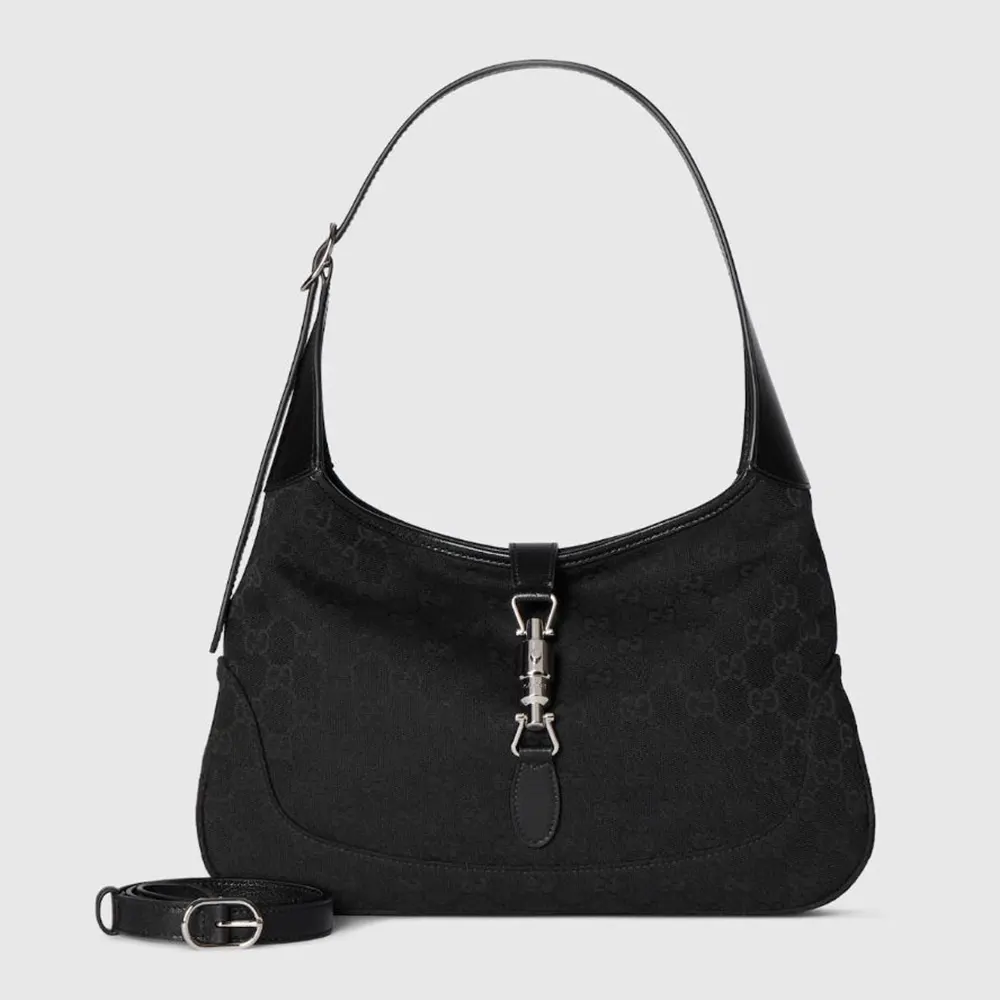 Gucci Unisex Jackie 1961 Medium Shoulder Bag-Black 863136FAFV4