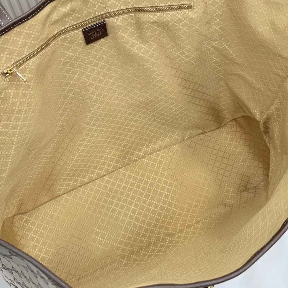 Gucci Unisex Jackie Large Tote Bag-Dark Brown-867014FAFV2
