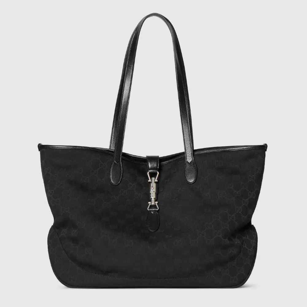 Gucci Unisex Jackie Medium Tote Bag-Black 867015FAFV4