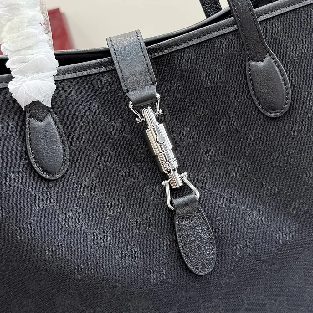 Gucci Unisex Jackie Medium Tote Bag-Black 867015FAFV4