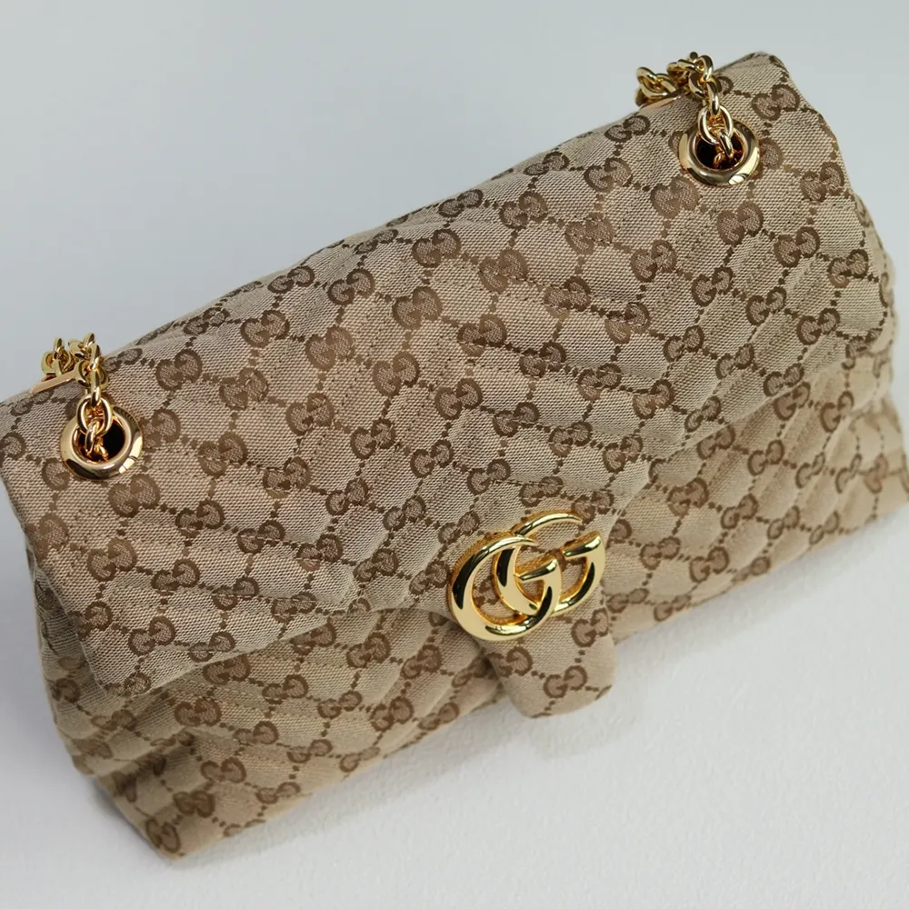 Gucci Women GG Marmont Medium Shoulder Bag-Dark Brown 850676FAF05