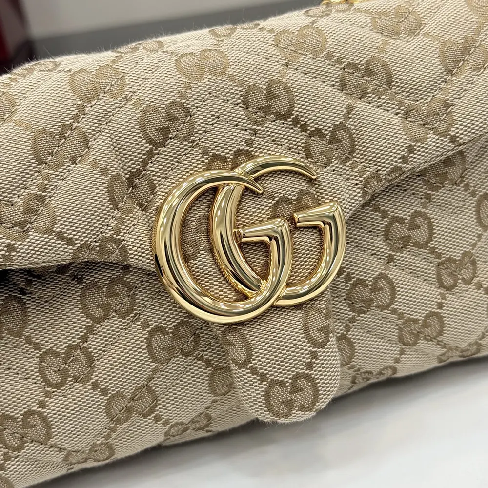 Gucci Women GG Marmont Mini Shoulder Bag-Dark Brown 867360FAF05