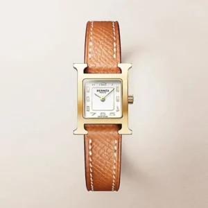 Hermes Women Heure H Watch Mini Model 21 mm-Brown W404370WW00