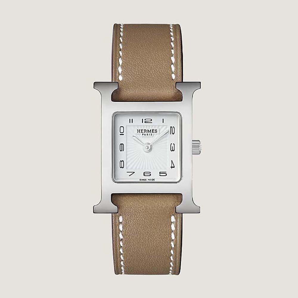 Hermes Women Heure H Watch Small Model Quartz Movement 25 mm in Steel