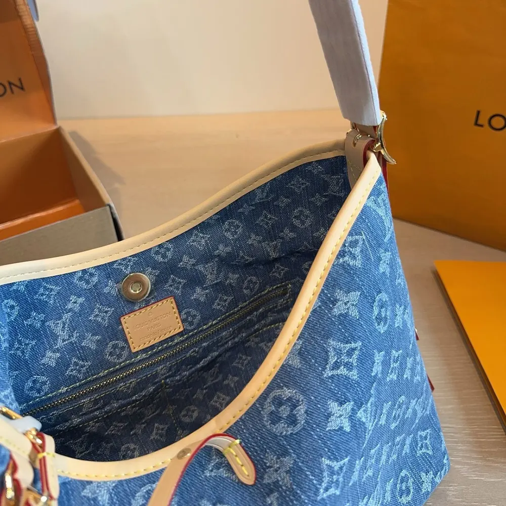 Louis Vuitton Women All In BB-Blue Denim M28107