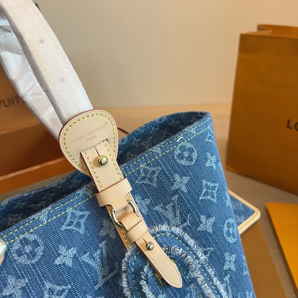 Louis Vuitton Women All In BB-Blue Denim M28107