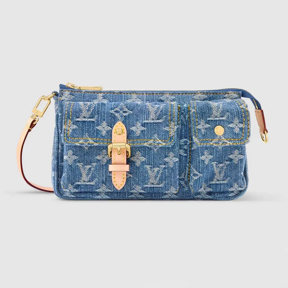 Louis Vuitton Women Pochette Accessoire Cargo-Blue Denim M27602