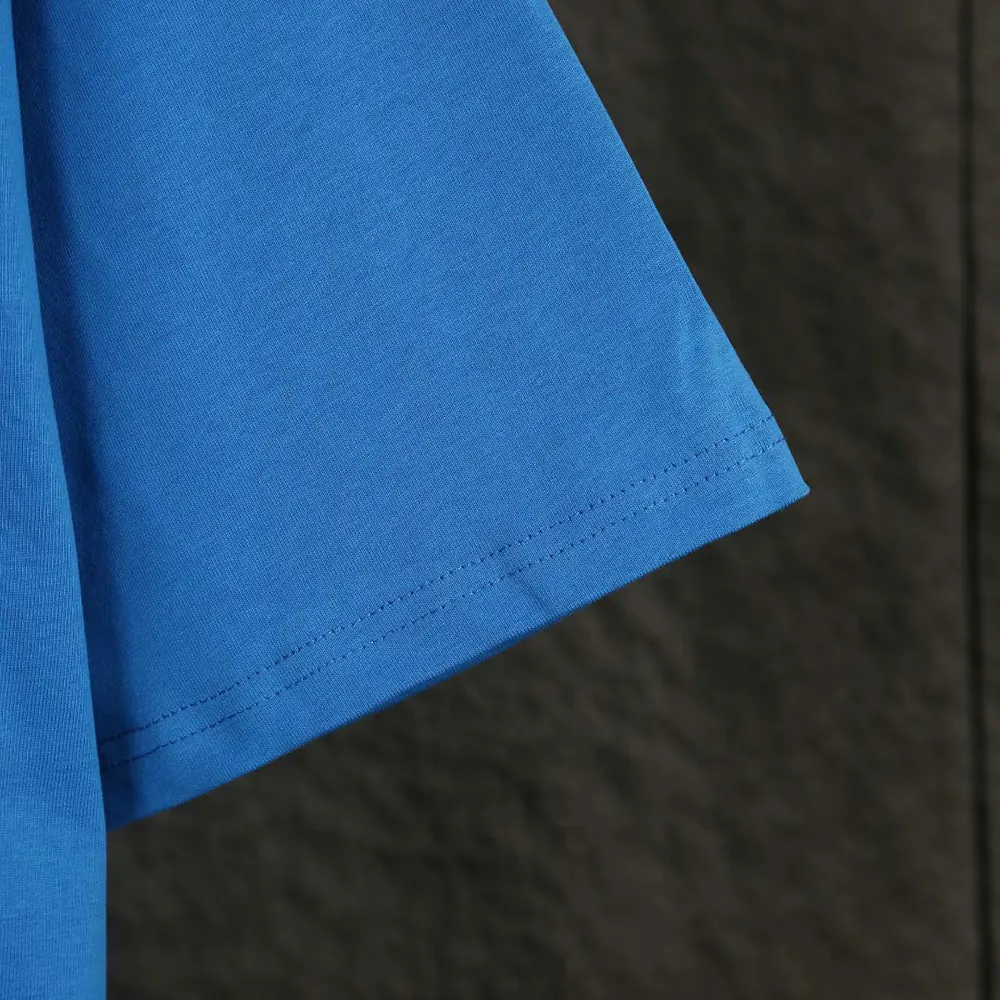 Balenciaga Men Basketball Series – Oversized T-Shirt In Washed Blue Vintage Jersey