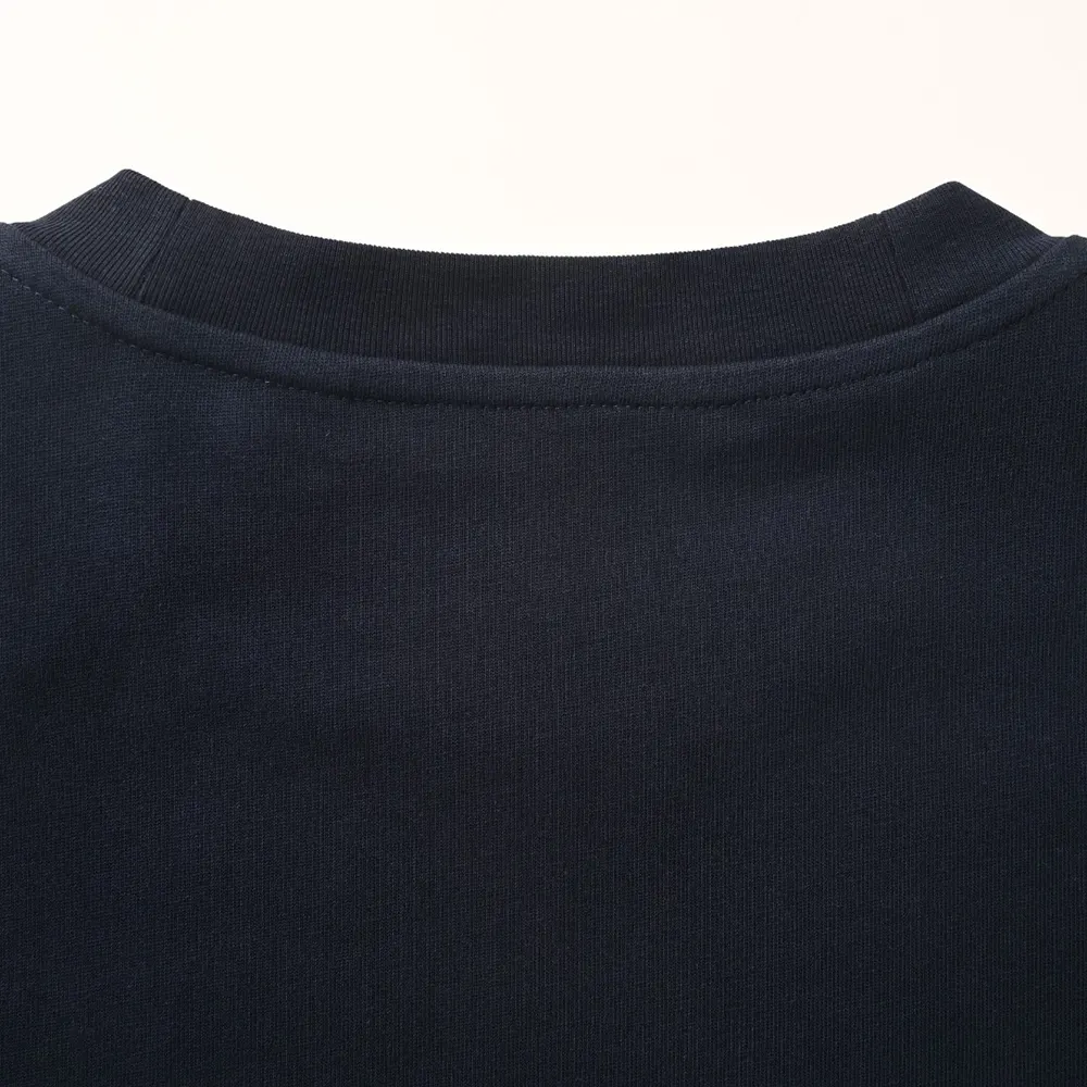 Burberry Men Check Flag Cotton T-shirt-Black 81303401