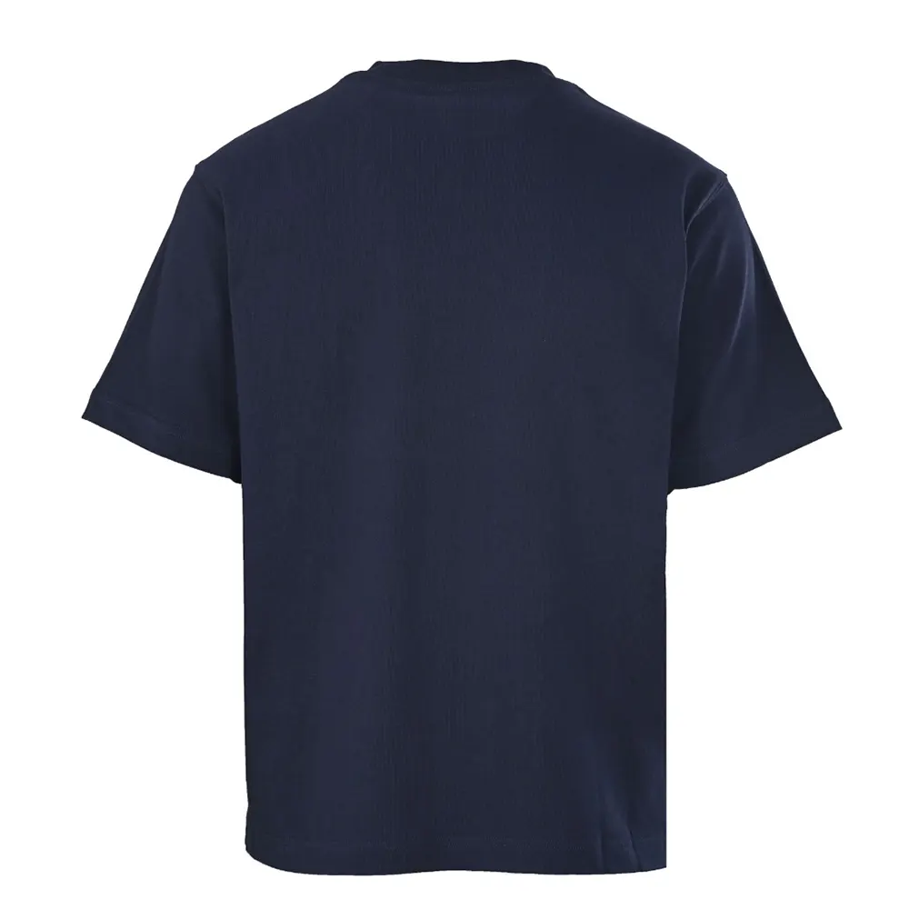 Burberry Men Check Flag Cotton T-shirt-Black 81303401