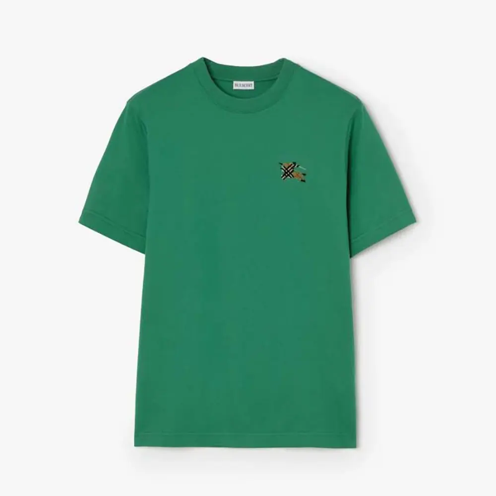 Burberry Men Knight Cotton T-shirt-Green 81279511