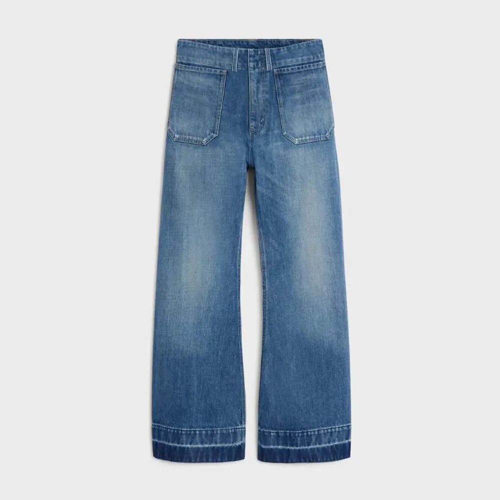 Celine Women Flare Jeans 002 in Lightweight Cotton Denim RP0FX0X00