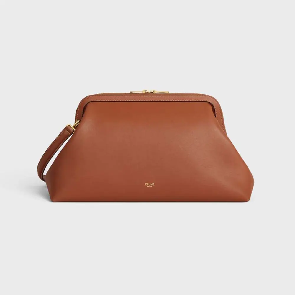 Celine Women Doctor’S Pouch in Supple Natural Calfskin-Brown L104J3G40