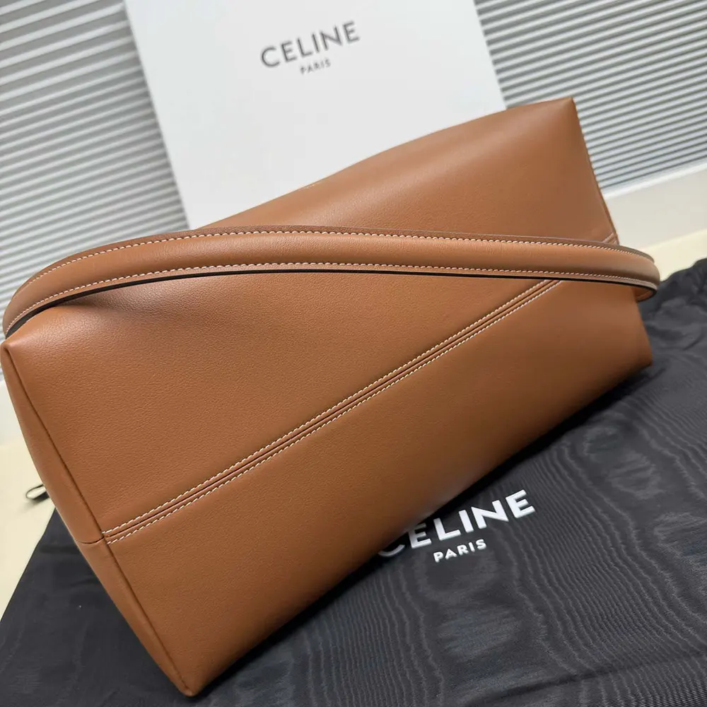 Celine Women Doctor’S Pouch in Supple Natural Calfskin-Brown L104J3G40