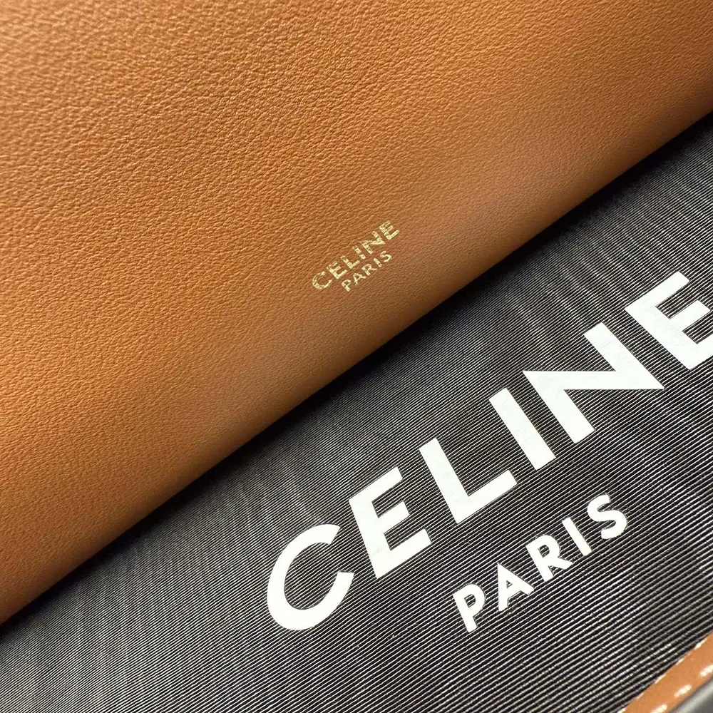 Celine Women Doctor’S Pouch in Supple Natural Calfskin-Brown L104J3G40