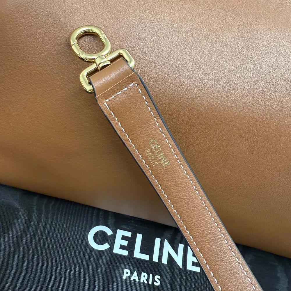 Celine Women Doctor’S Pouch in Supple Natural Calfskin-Brown L104J3G40