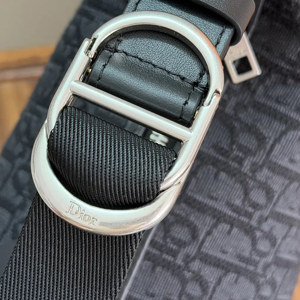 Dior Men Jett Pouch Black Dior Oblique Jacquard 2DBCA612YUS