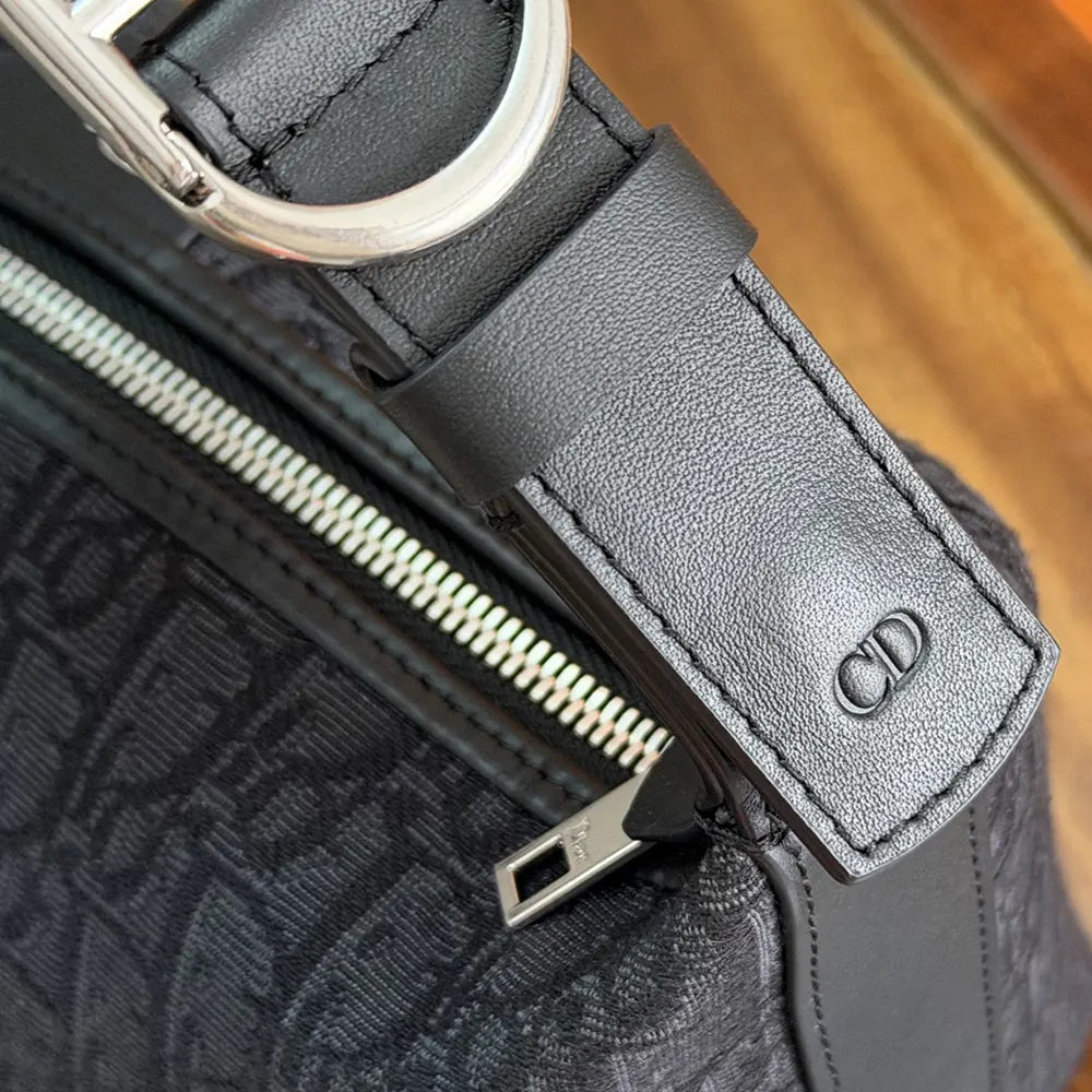 Dior Men Jett Pouch Black Dior Oblique Jacquard 2DBCA612YUS