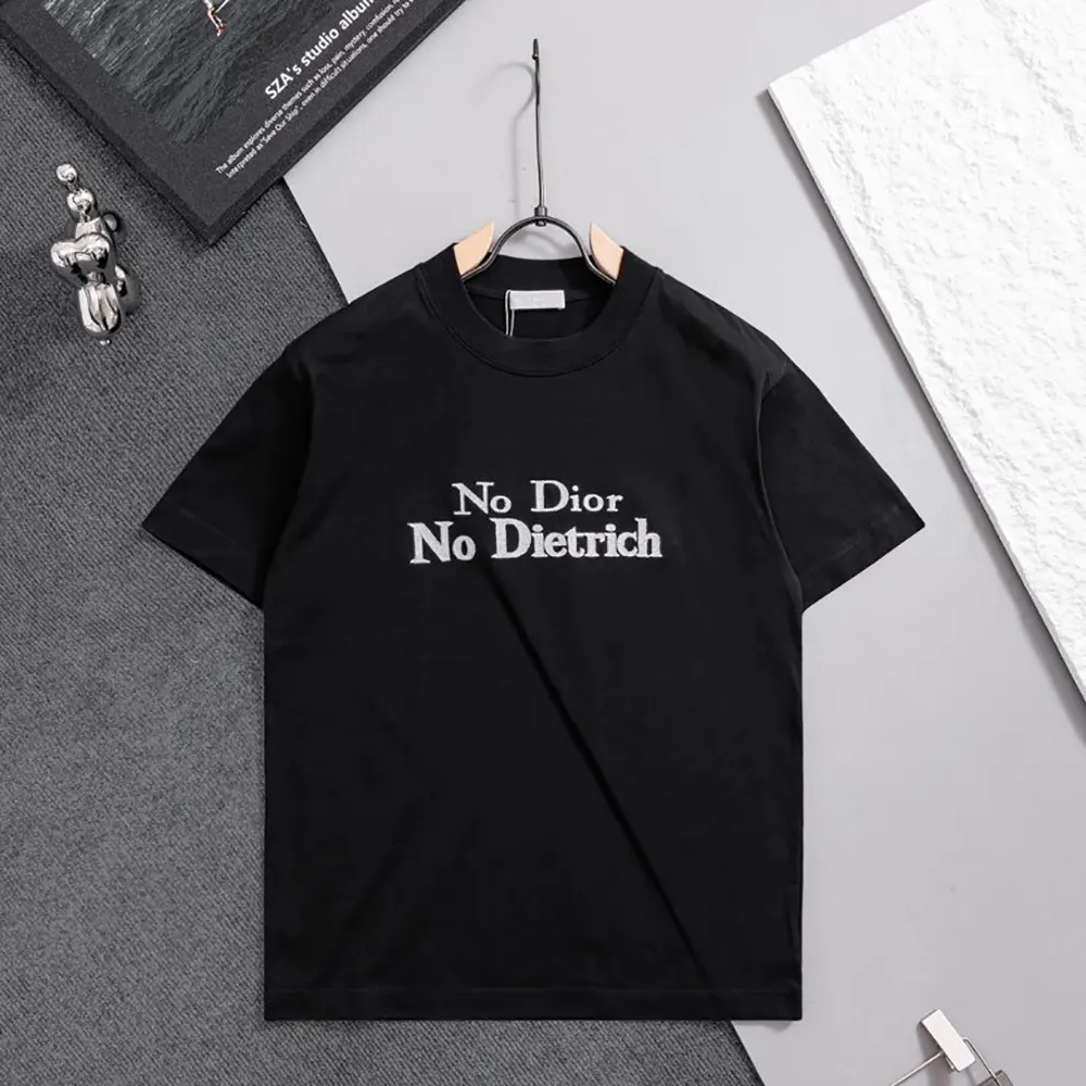 Dior Men T-Shirt with Pocket Relaxed Fit Gray Cotton Jersey 683J696F3036