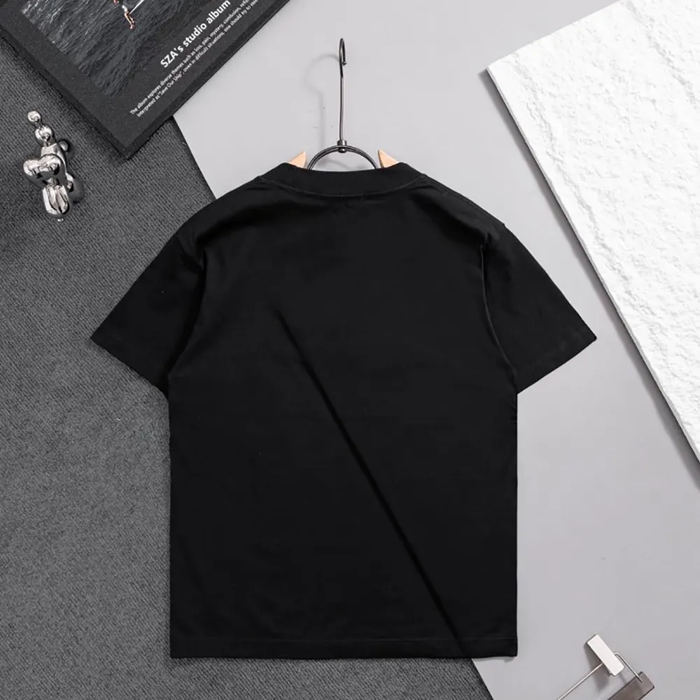 Dior Men T-Shirt with Pocket Relaxed Fit Gray Cotton Jersey 683J696F3036