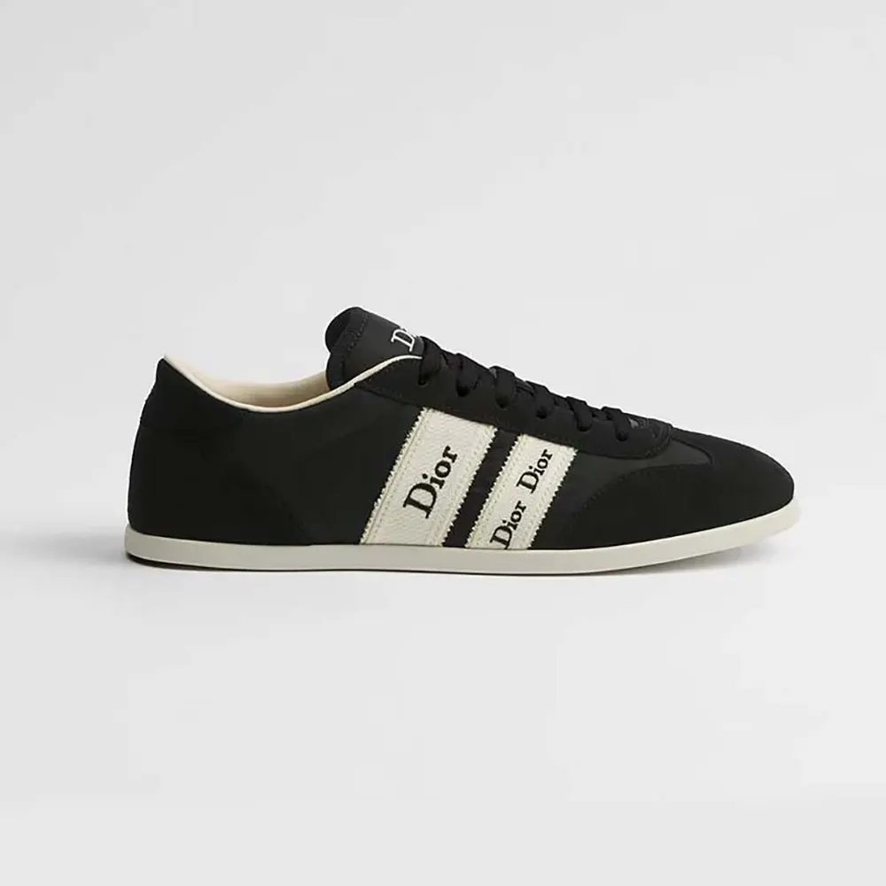 Dior Unisex Ribbon Sneaker Black Suede Calfskin and Technical Fabric KCK554TFS