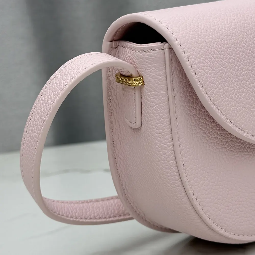 Dior Women Small Dior Médaillon Flap Bag Rose Tendre Grained Calfskin M3919QDWP