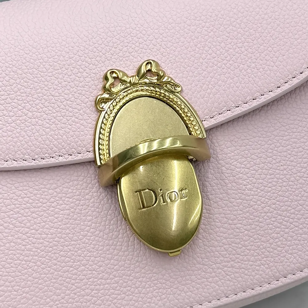 Dior Women Small Dior Médaillon Flap Bag Rose Tendre Grained Calfskin M3919QDWP - Image 9
