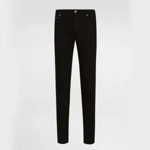 Dolce Gabbana D&G Men Black Wash Skinny Stretch Jeans-GY07LDG8
