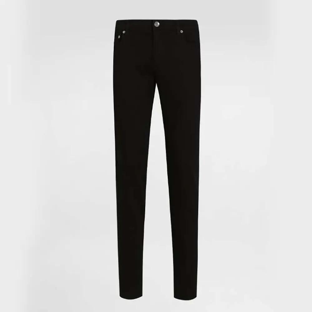 Dolce Gabbana D&G Men Black Wash Skinny Stretch Jeans-GY07LDG8