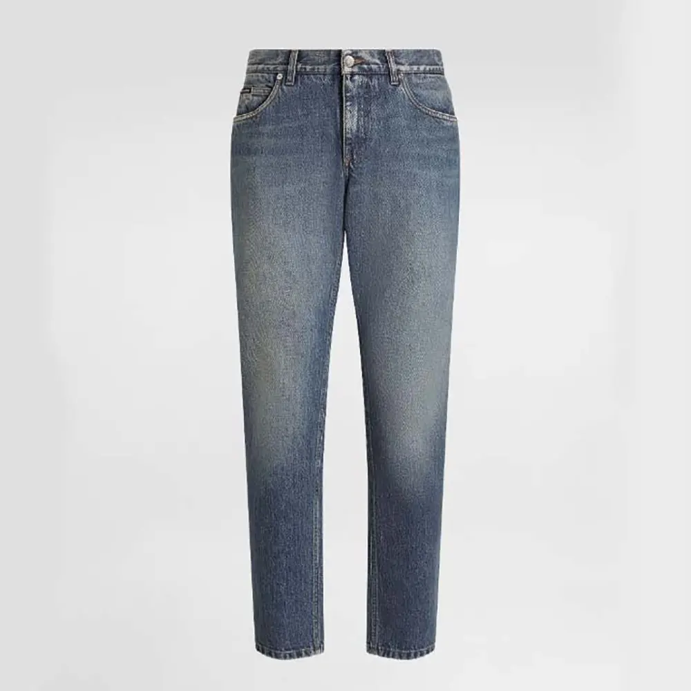 Dolce Gabbana D&G Men Regular Cotton Jeans-GYJCCDG8NR9S9001