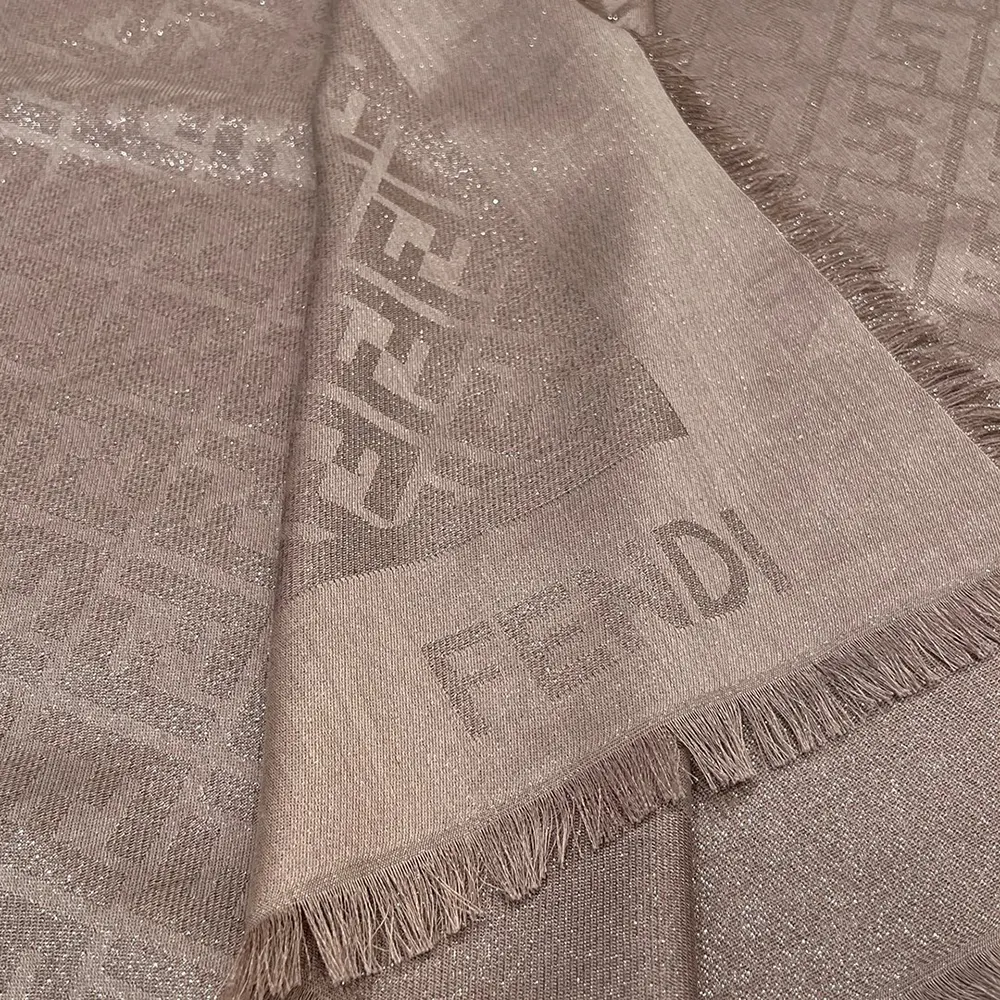 FF Shawl Dove Gray Silk and Wool Shawl