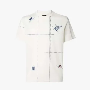 Fendi Men White Cotton T-shirt FY0936B05OF0H0G