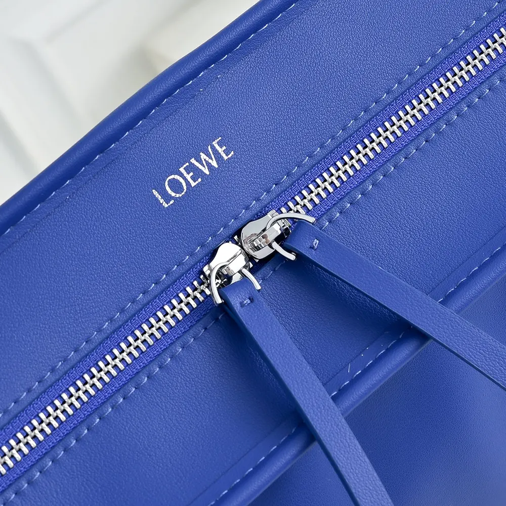 Loewe Women Large Amazona 180 Bag in Soft Calfskin-Blue A039ASRX02 - Image 8
