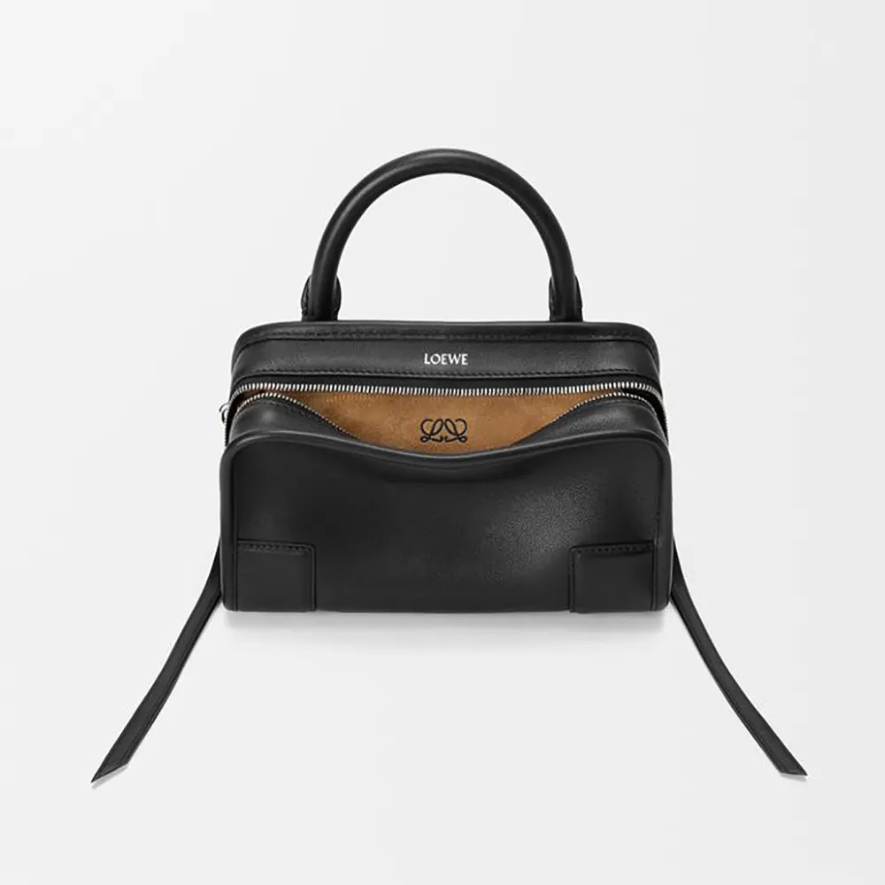 Loewe Women Mini Amazona 180 Bag in Soft Calfskin-Black A039AS4X12
