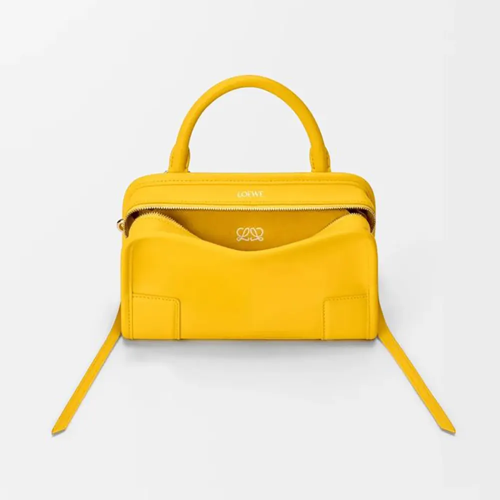 Loewe Women Mini Amazona 180 Bag in Soft Calfskin-Daisy Yellow A039AS4X12