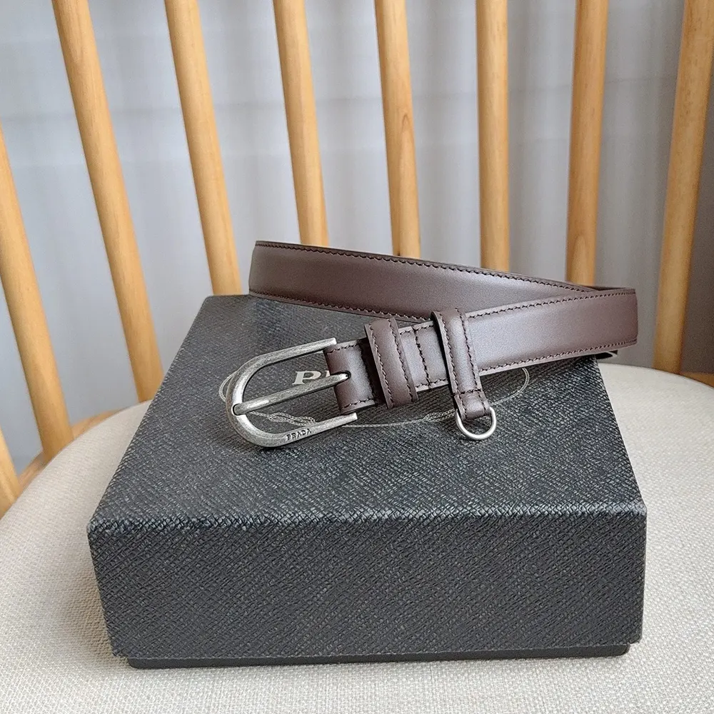 Prada Women Antiqued Leather Belt 2CS1302HIIF0192