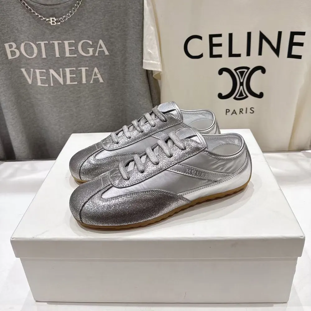 Alexander Mcqueen Unisex Boxe Sneaker in Silver 868496WI