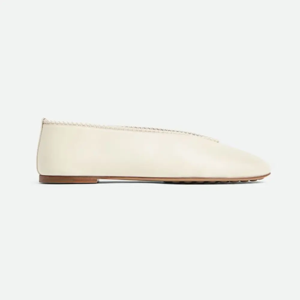 Bottega Veneta Women Rosa Ballerina-Sea Salt 837886VBSD09031