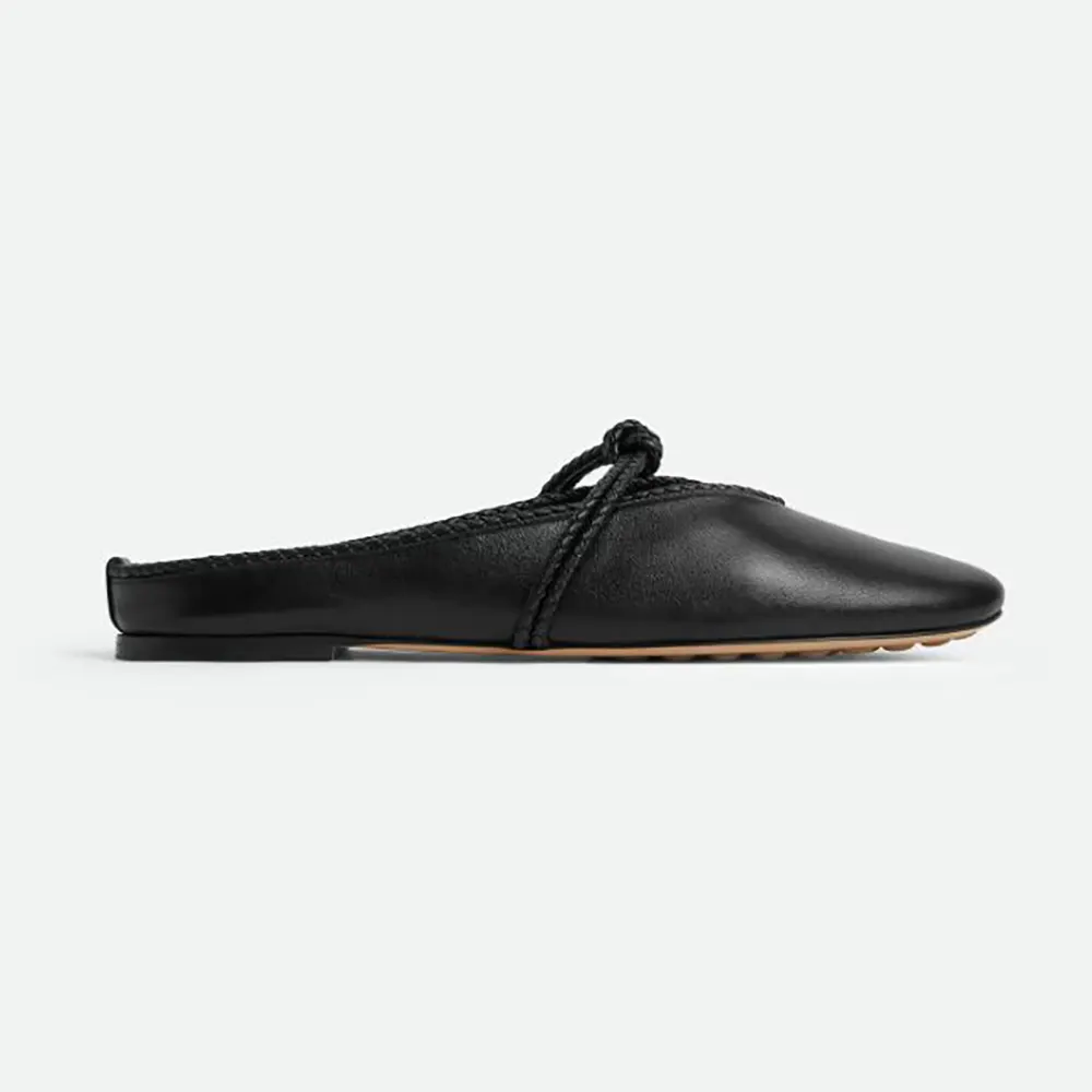 Bottega Veneta Women Rosa Mary-Jane Ballerina-Black 855863VB
