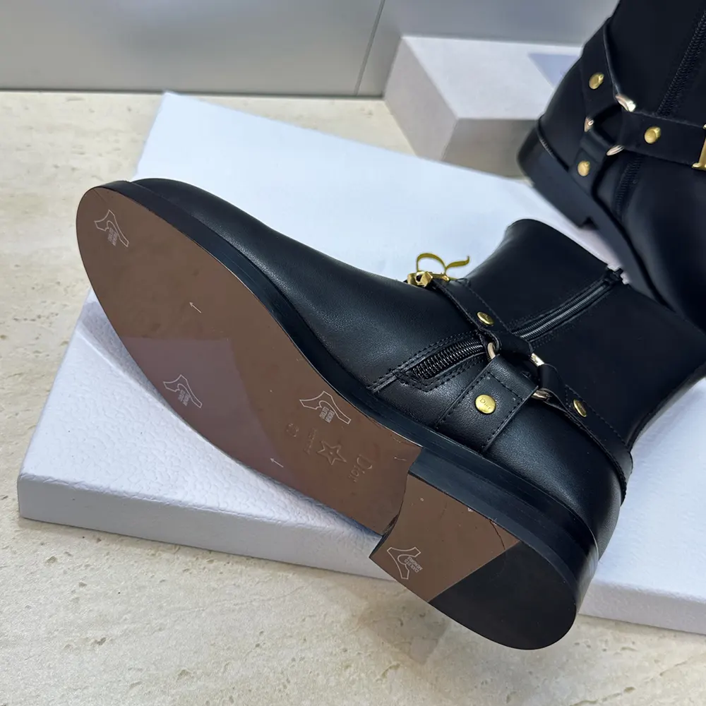 Dior Women Bolt Ankle Boot Black Calfskin KCT314VEA