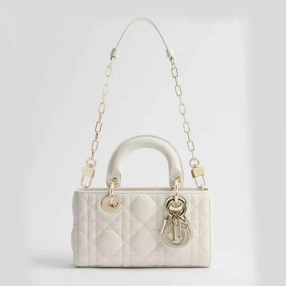 Dior Women Lady D-Joy Micro Bag Latte Cannage Lambskin S0910ONGE