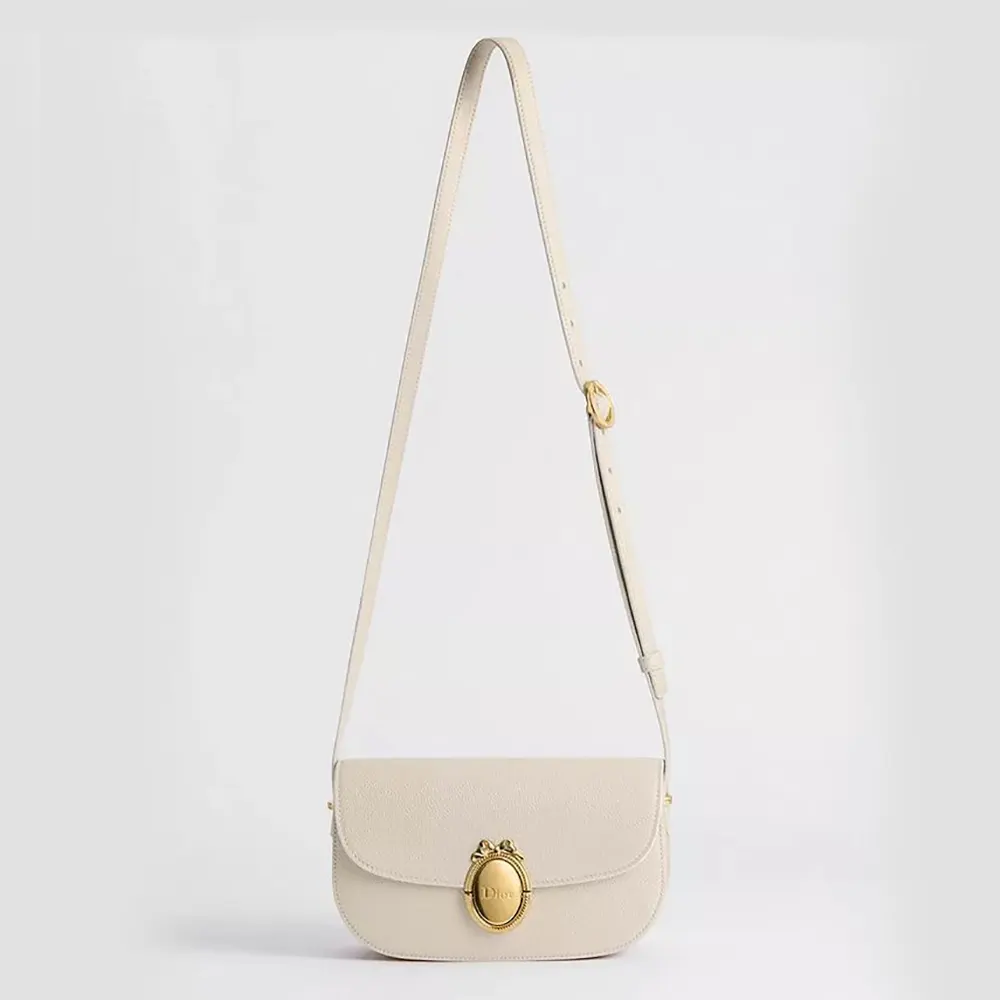 Dior Women Small Dior Médaillon Flap Bag Trench Grained Calfskin M3919QDWP