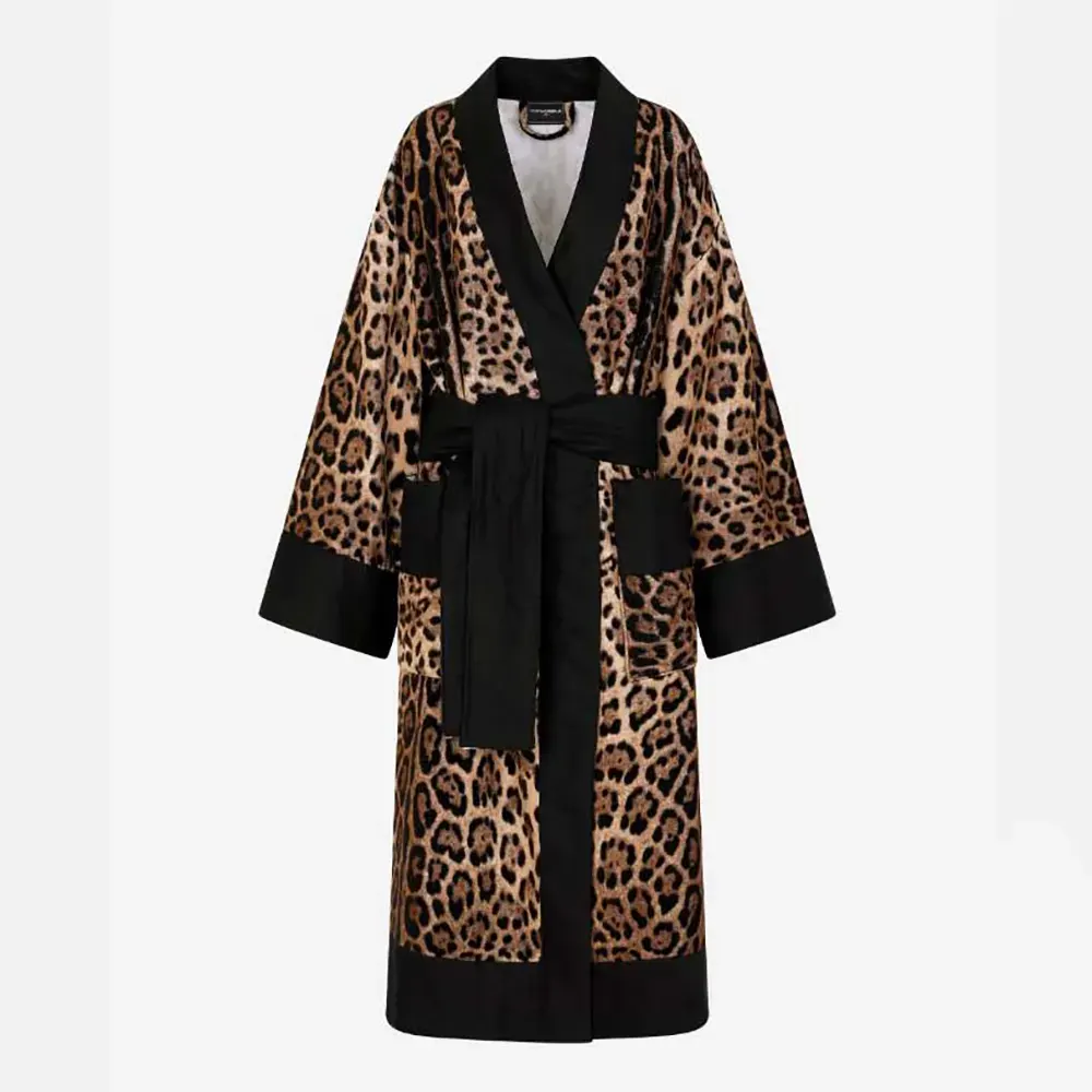 Dolce Gabbana D&G Women Terry Cotton Bath Robe TCF010TCAH8UL001