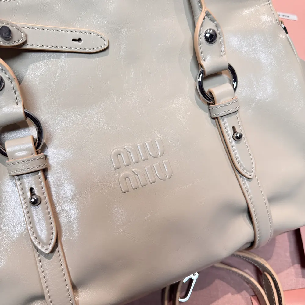 Miu Miu Women Shiny Leather Handbag-Light Pink 5BA3282A44
