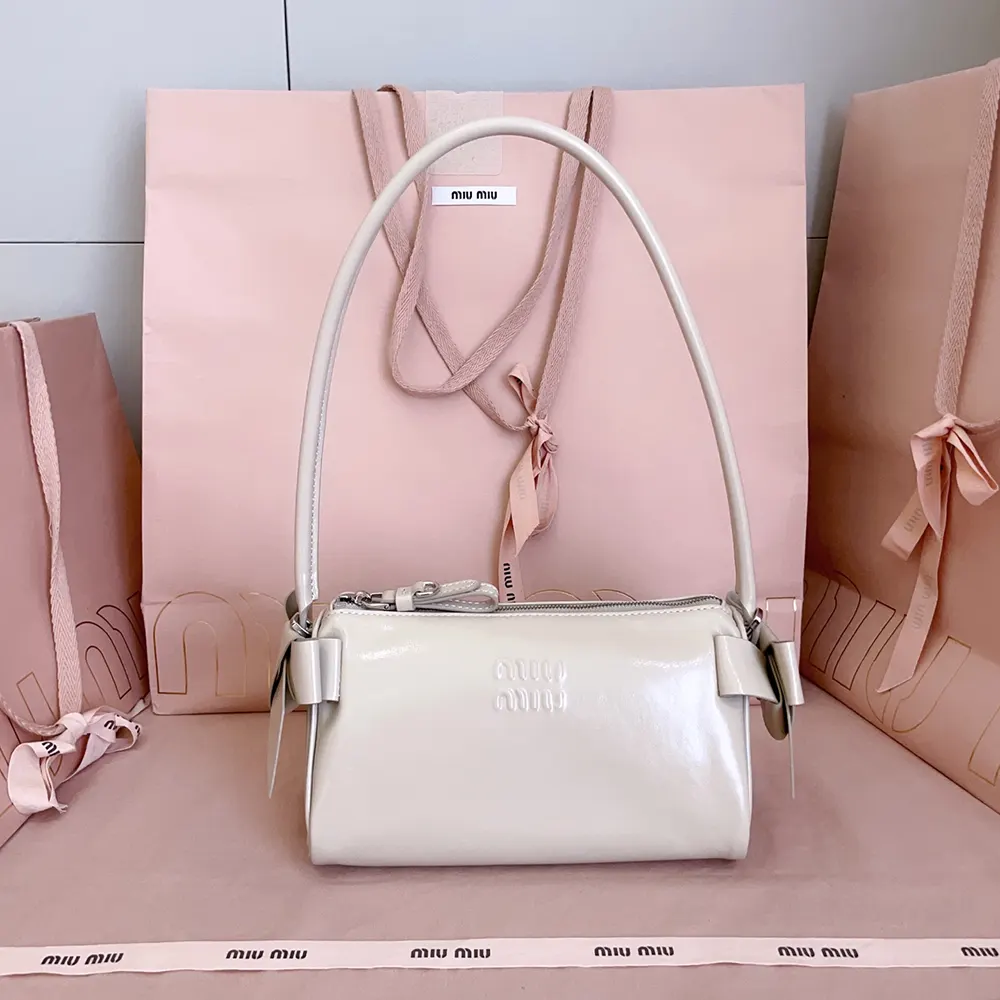 Miu Miu Women Shiny Leather Pouch-Pink 5NE0292A44F0485