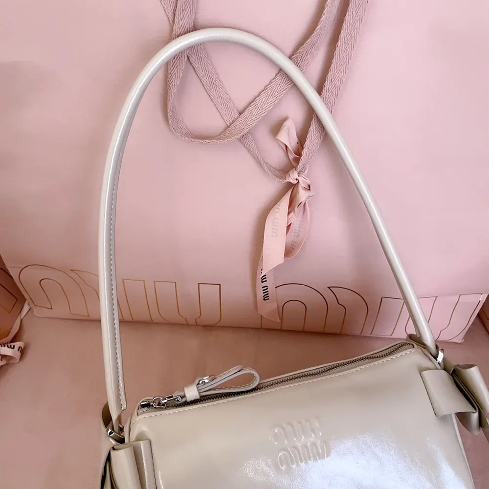 Miu Miu Women Shiny Leather Pouch-Pink 5NE0292A44F0485