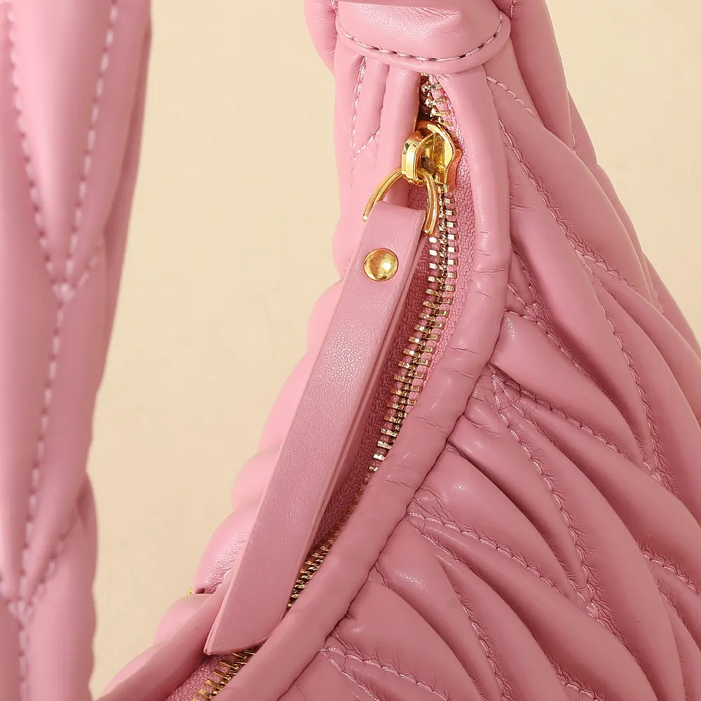 Miu Miu Women Wander Matelassé Nappa Leather Hobo Bag-Pink 5BC125